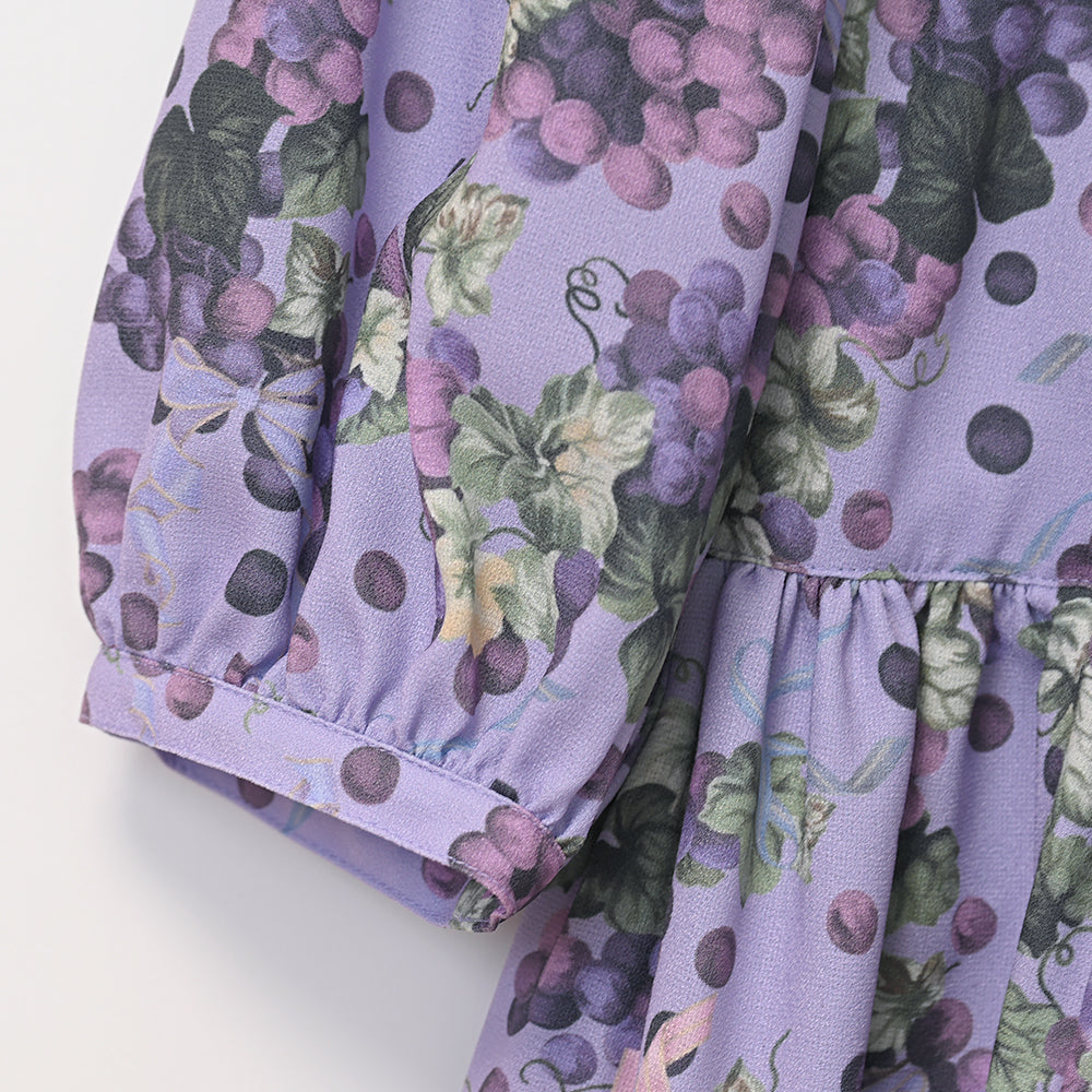 Melody Basket Juicy Grapeワンピース ブラック Melody BasKet「Juicy Grape series」受注受付START