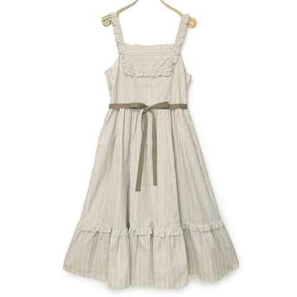 Lacy stripesジャンパースカート