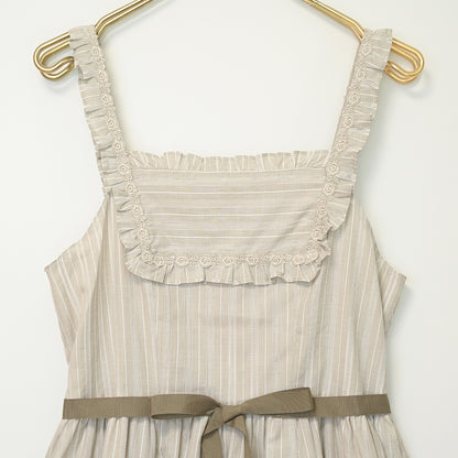 Lacy stripesジャンパースカート