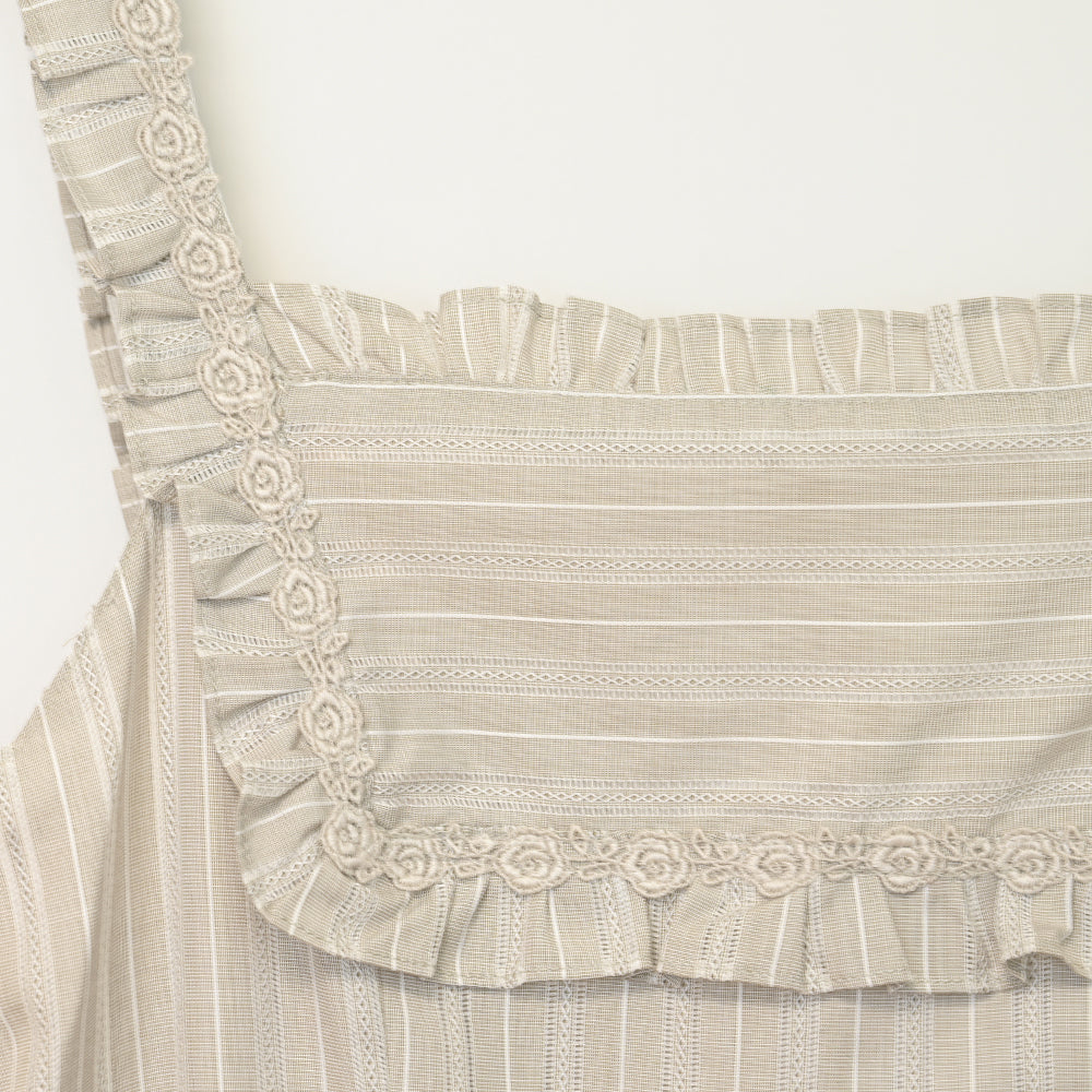 Lacy stripesジャンパースカート