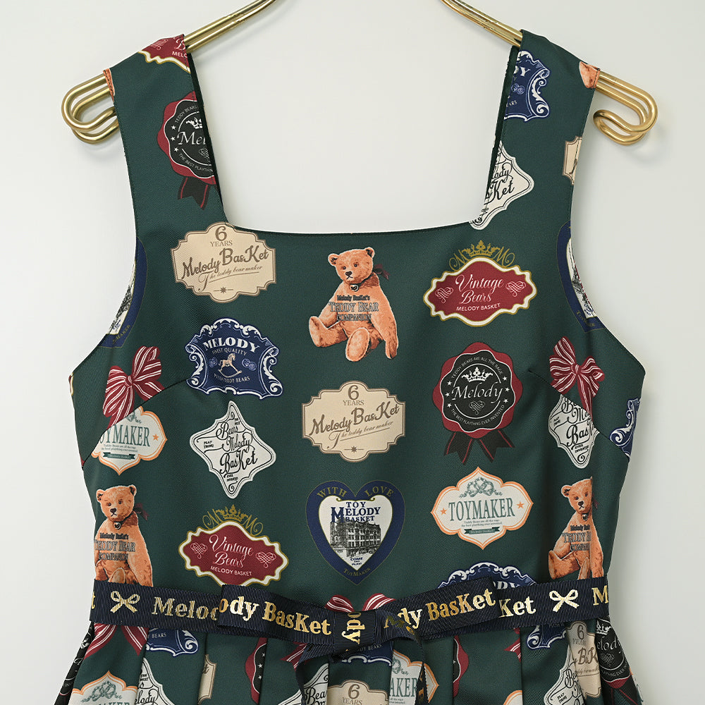 Bear labelジャンパースカート