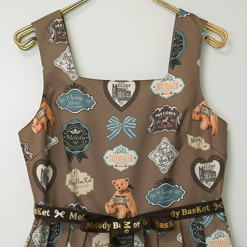 Bear labelジャンパースカート