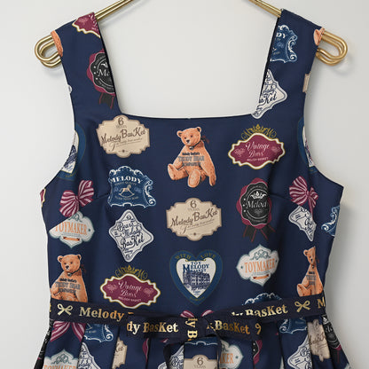 Bear labelジャンパースカート