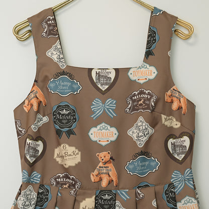 Bear labelジャンパースカート