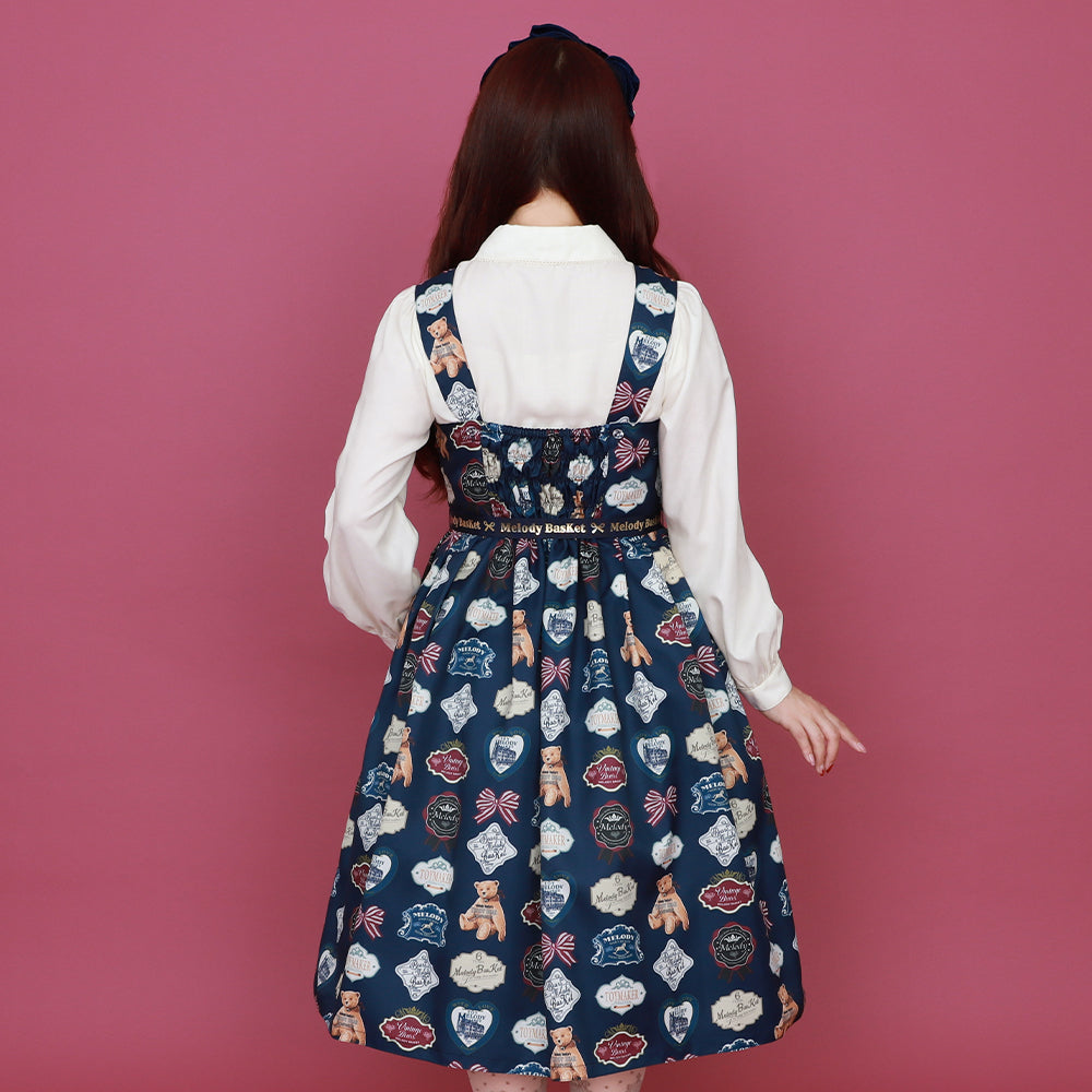 Bear labelジャンパースカート