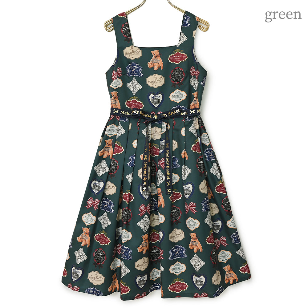 Bear labelジャンパースカート