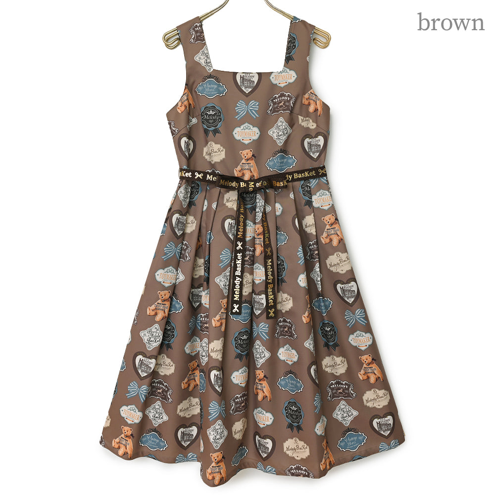 Bear labelジャンパースカート