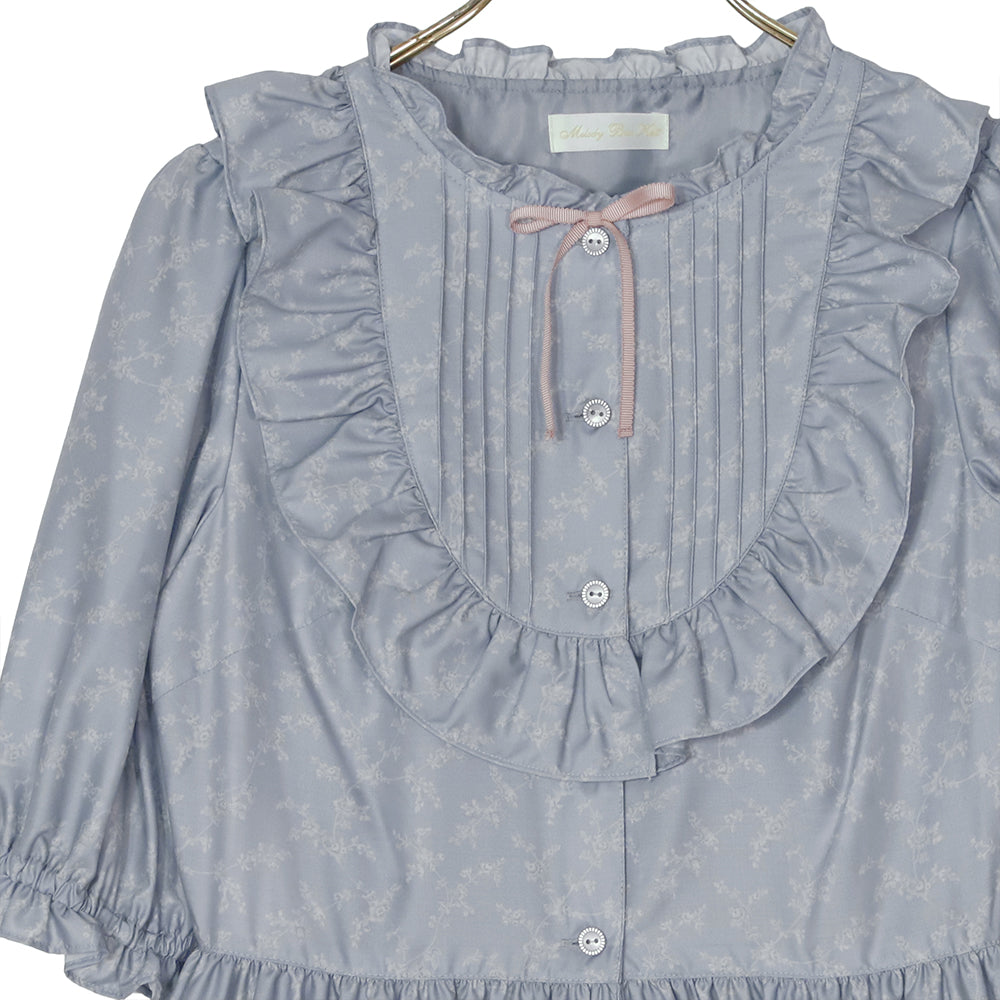 Flower Teddy bearフロントボタンワンピース