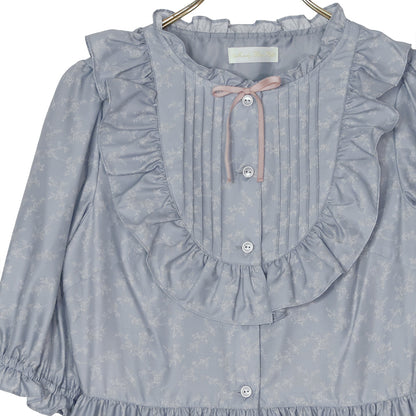 Flower Teddy bearフロントボタンワンピース