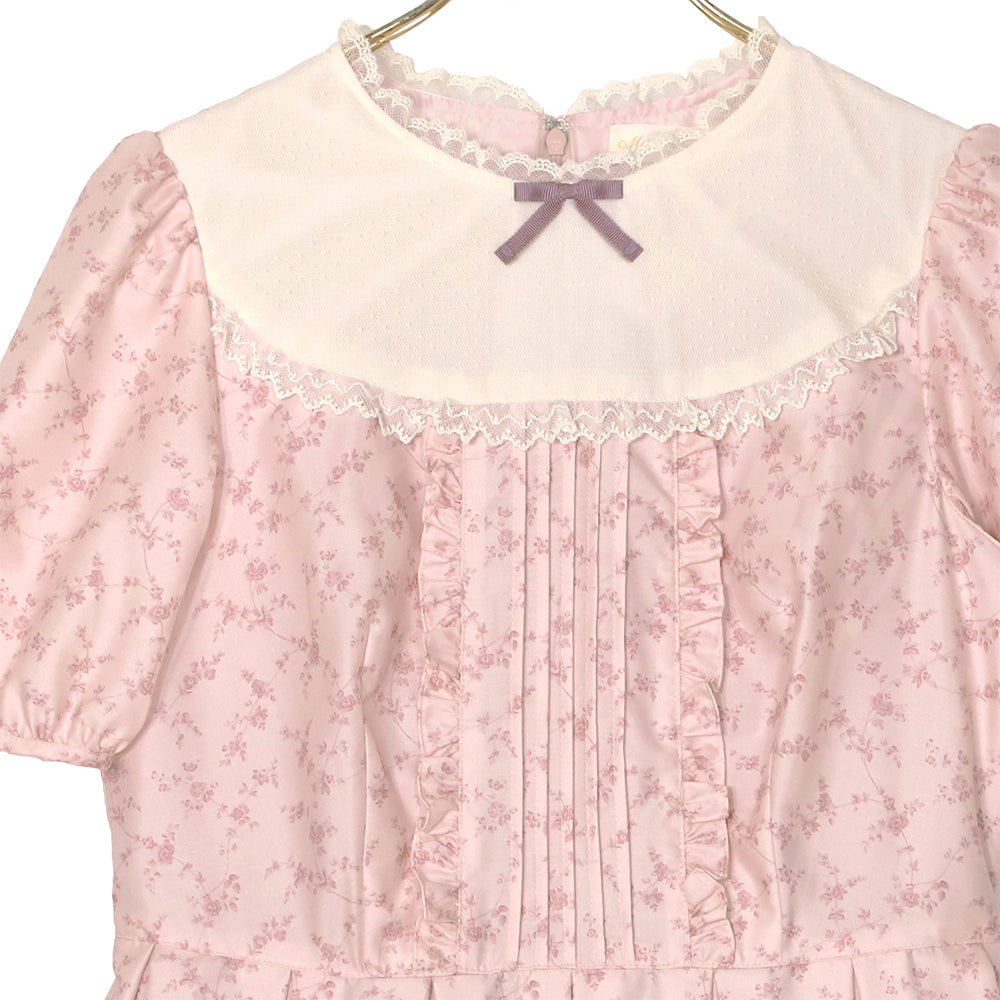 Flower Teddy bearチュールヨークワンピース