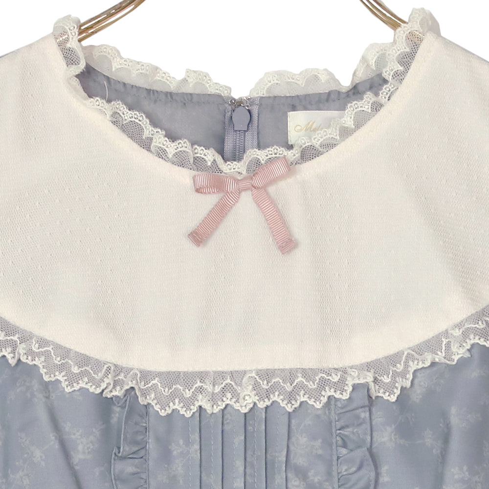 Flower Teddy bearチュールヨークワンピース