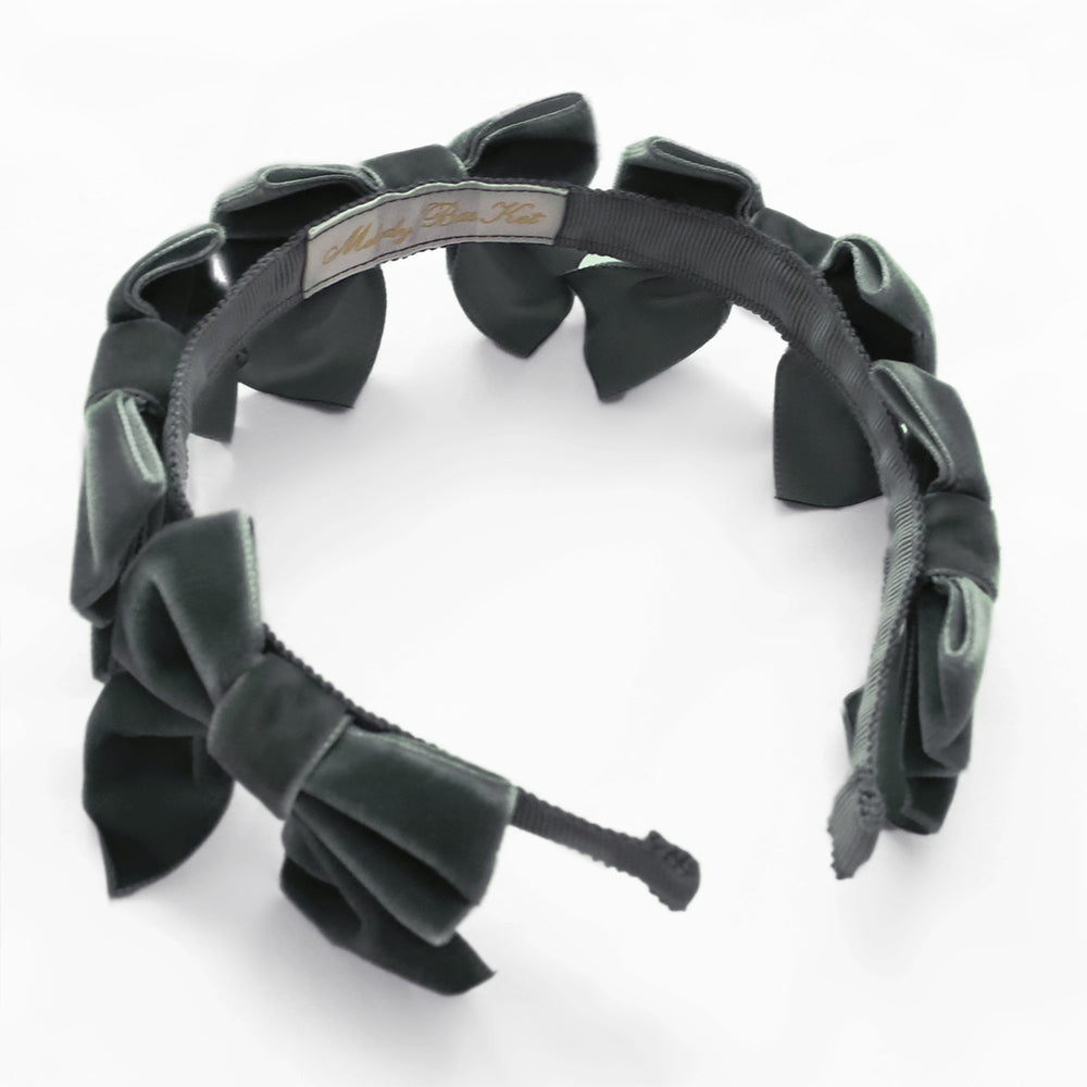 ベルベットリボンいっぱいカチューシャ-Melody BasKet(メロディ