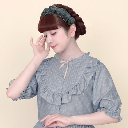 ベルベットリボンいっぱいカチューシャ