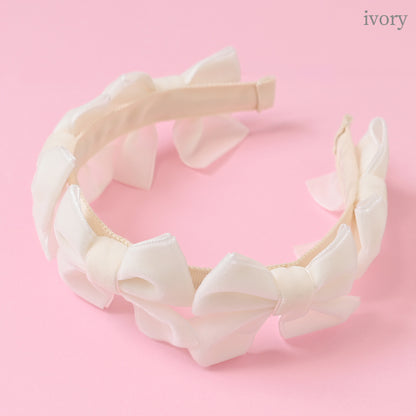 ベルベットリボンいっぱいカチューシャ