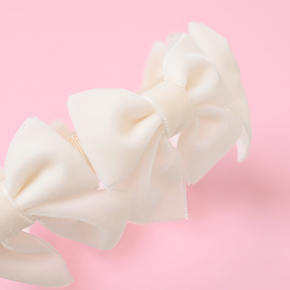 ベルベットリボンいっぱいカチューシャ