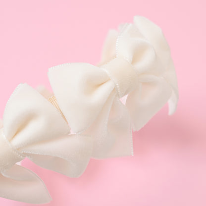 ベルベットリボンいっぱいカチューシャ