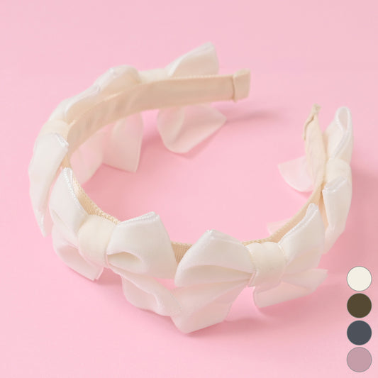 Velvet lots of ribbons headband