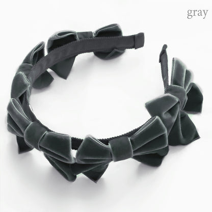 ベルベットリボンいっぱいカチューシャ