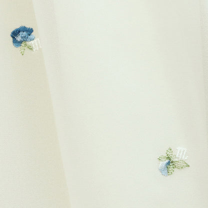 Petit rose embroidery front button dress