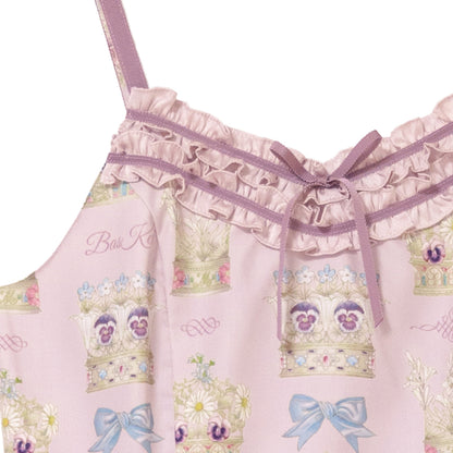 Flower crown jumper dress