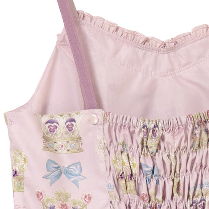 Flower crown jumper dress