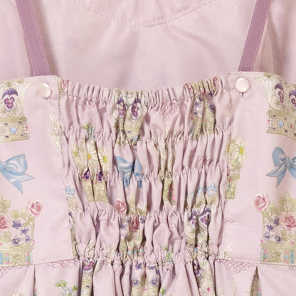 Flower crown jumper dress