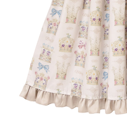 Flower crown jumper dress