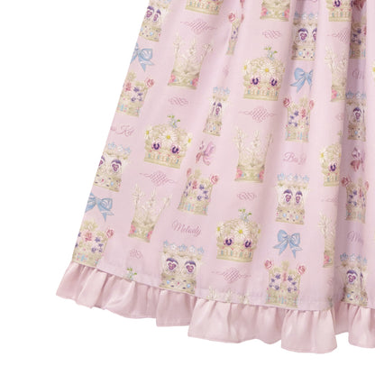 Flower crown jumper dress