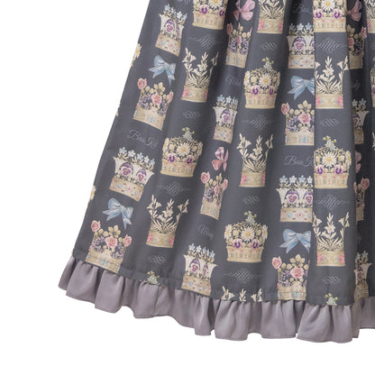 Flower crown jumper dress