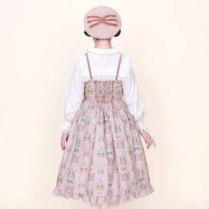 Flower crown jumper dress