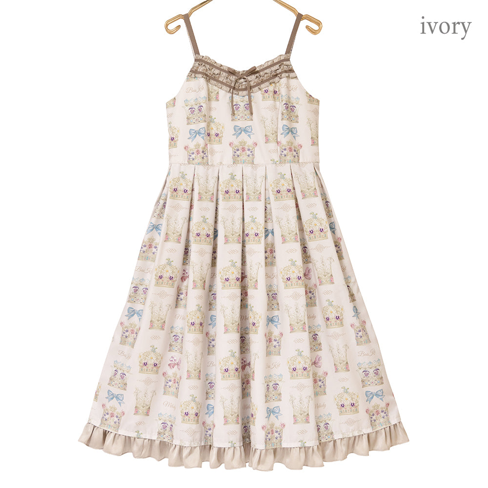 Flower crown jumper dress