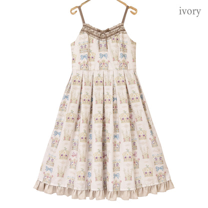 Flower crown jumper dress