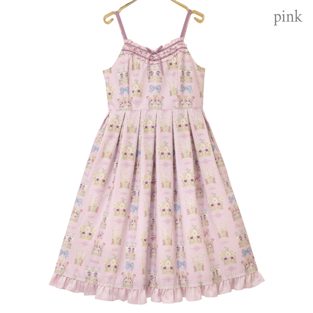 Flower crown jumper dress