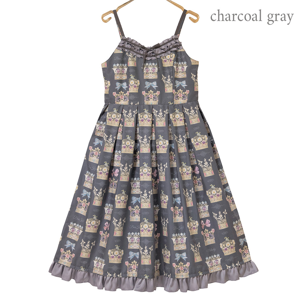 Flower crown jumper dress