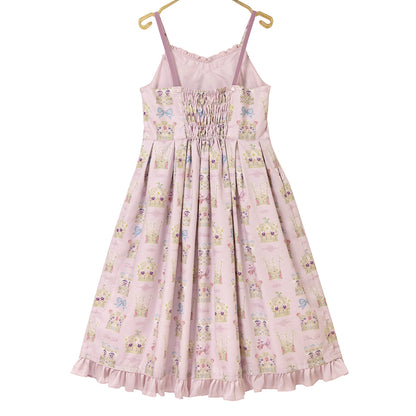 Flower crown jumper dress