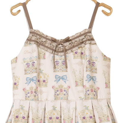 Flower crown jumper dress