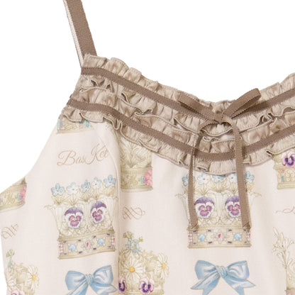 Flower crown jumper dress