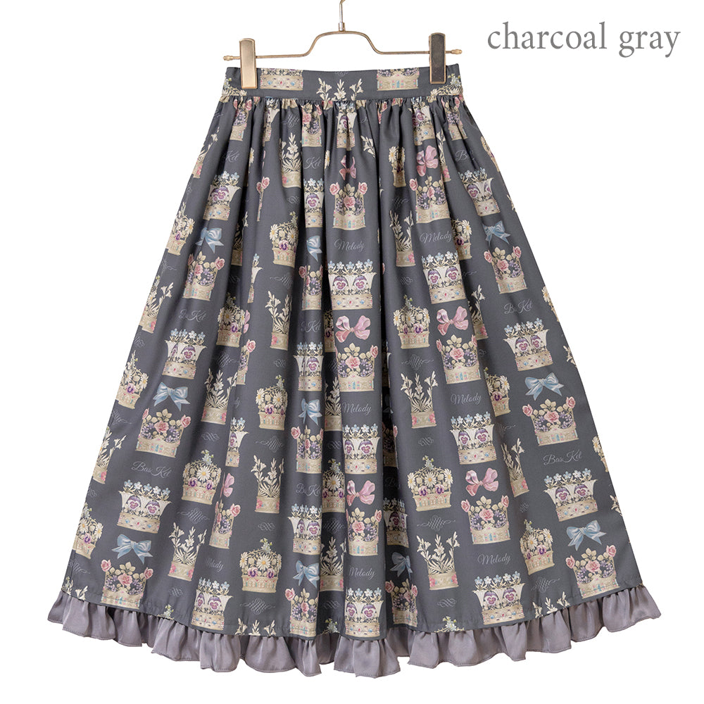 Flower crown skirt