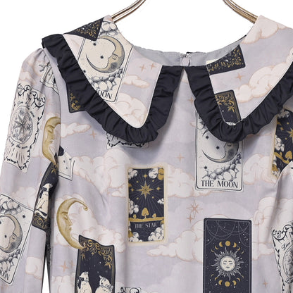 タロットカードフラットカラーワンピース