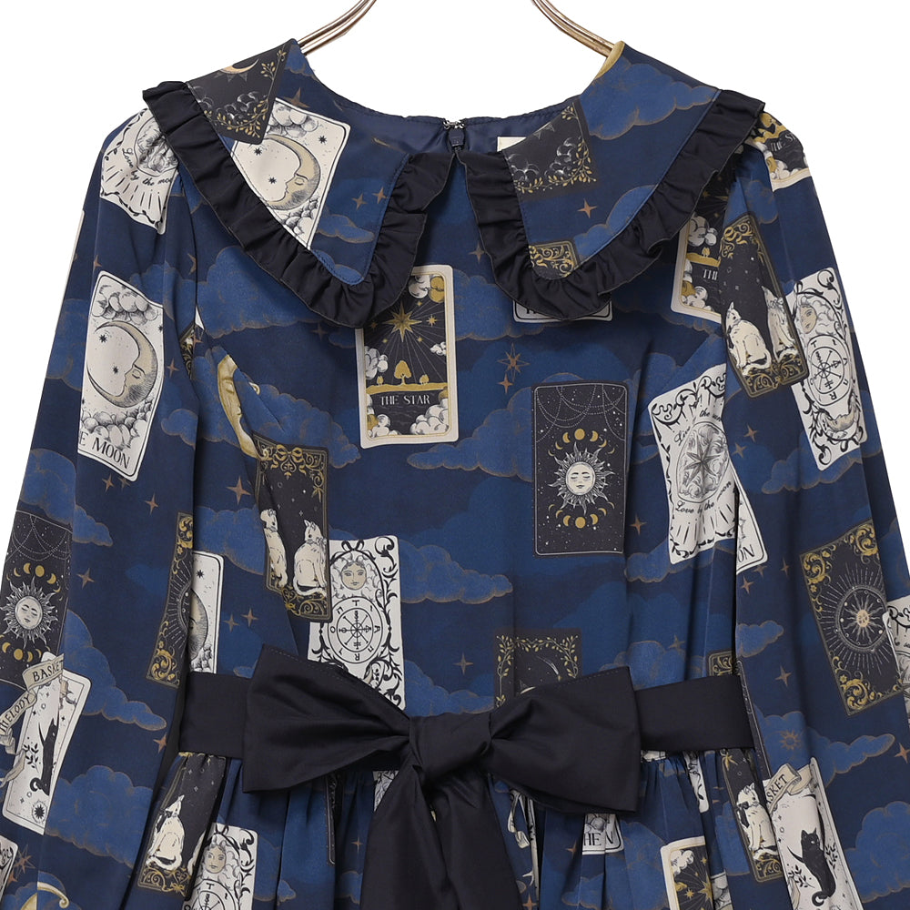 タロットカードフラットカラーワンピース