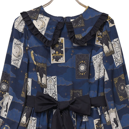 タロットカードフラットカラーワンピース