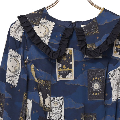 タロットカードフラットカラーワンピース