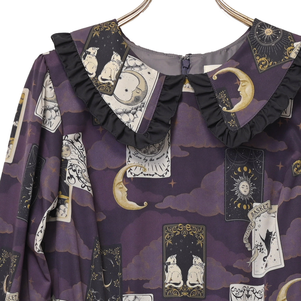 タロットカードフラットカラーワンピース