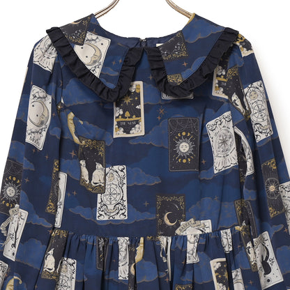 タロットカードフラットカラーワンピース