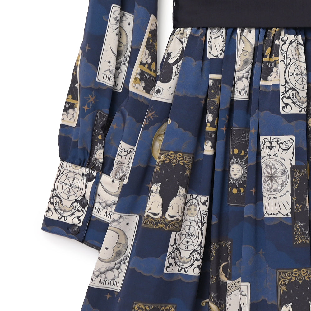 タロットカードフラットカラーワンピース