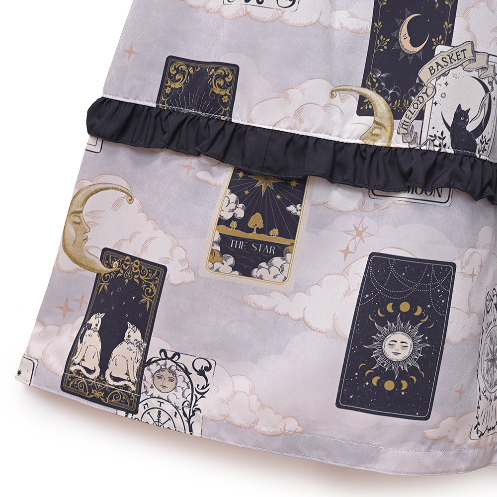 タロットカードフラットカラーワンピース