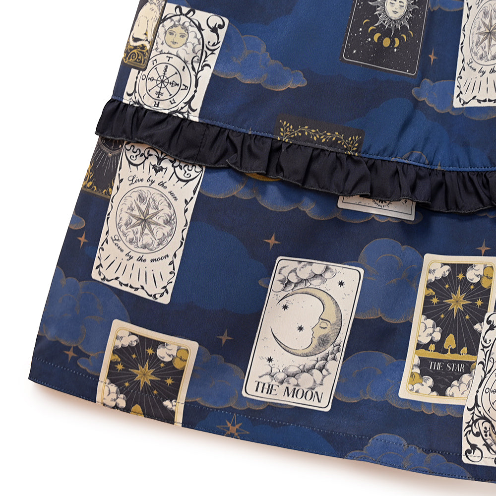 タロットカードフラットカラーワンピース