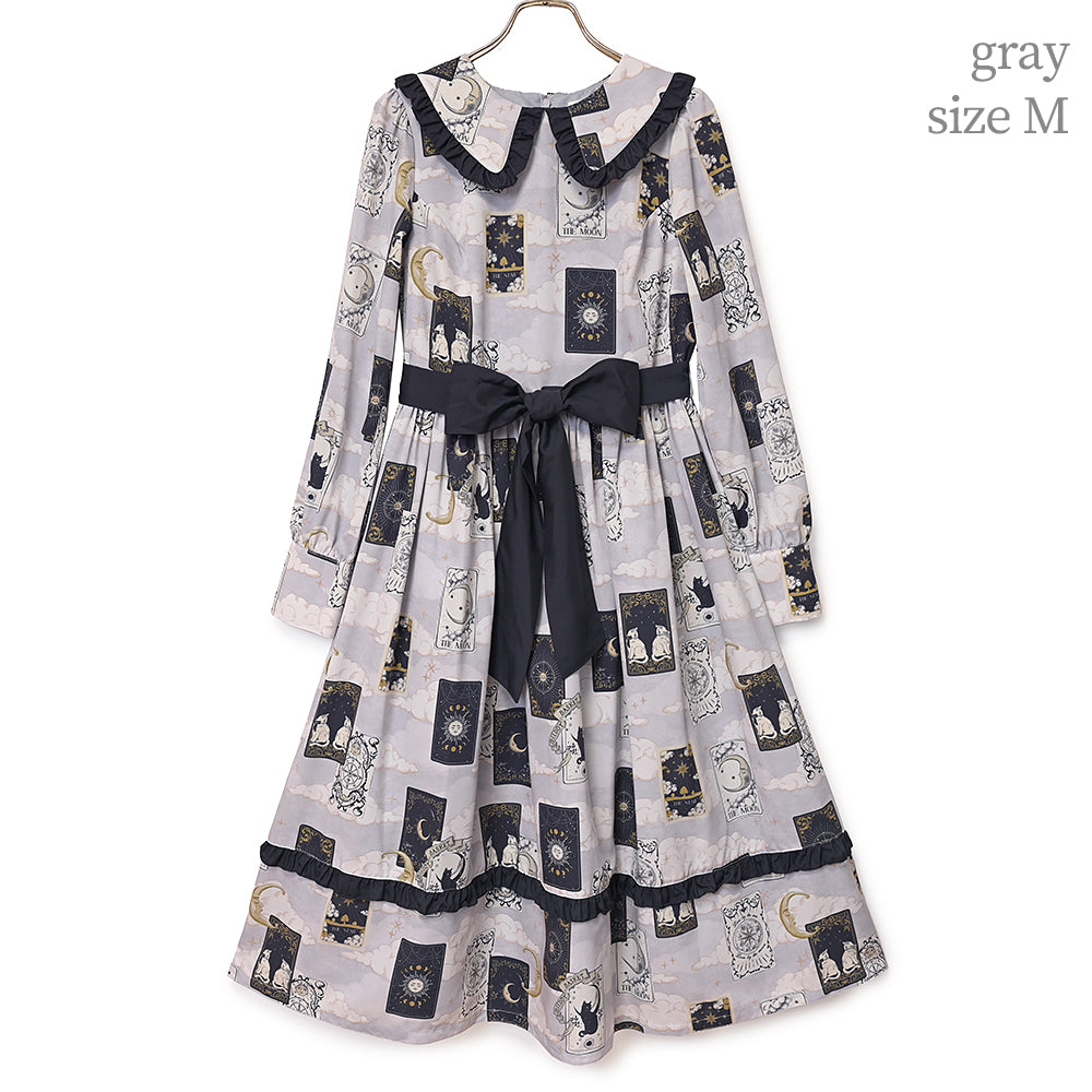 タロットカードフラットカラーワンピース
