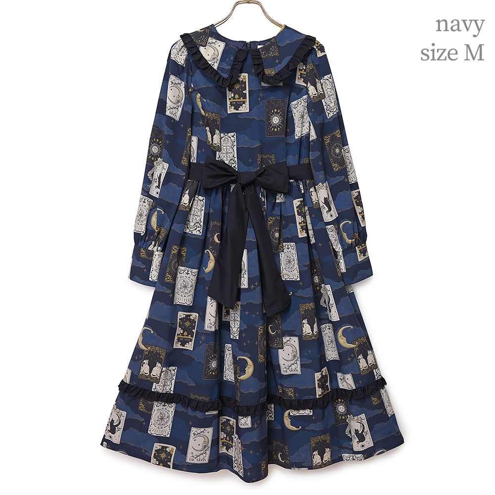 タロットカードフラットカラーワンピース