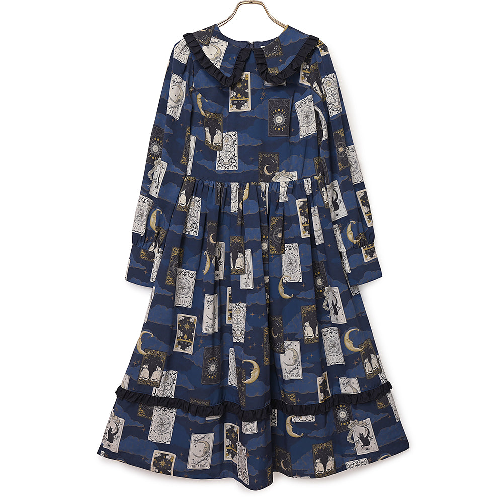 タロットカードフラットカラーワンピース